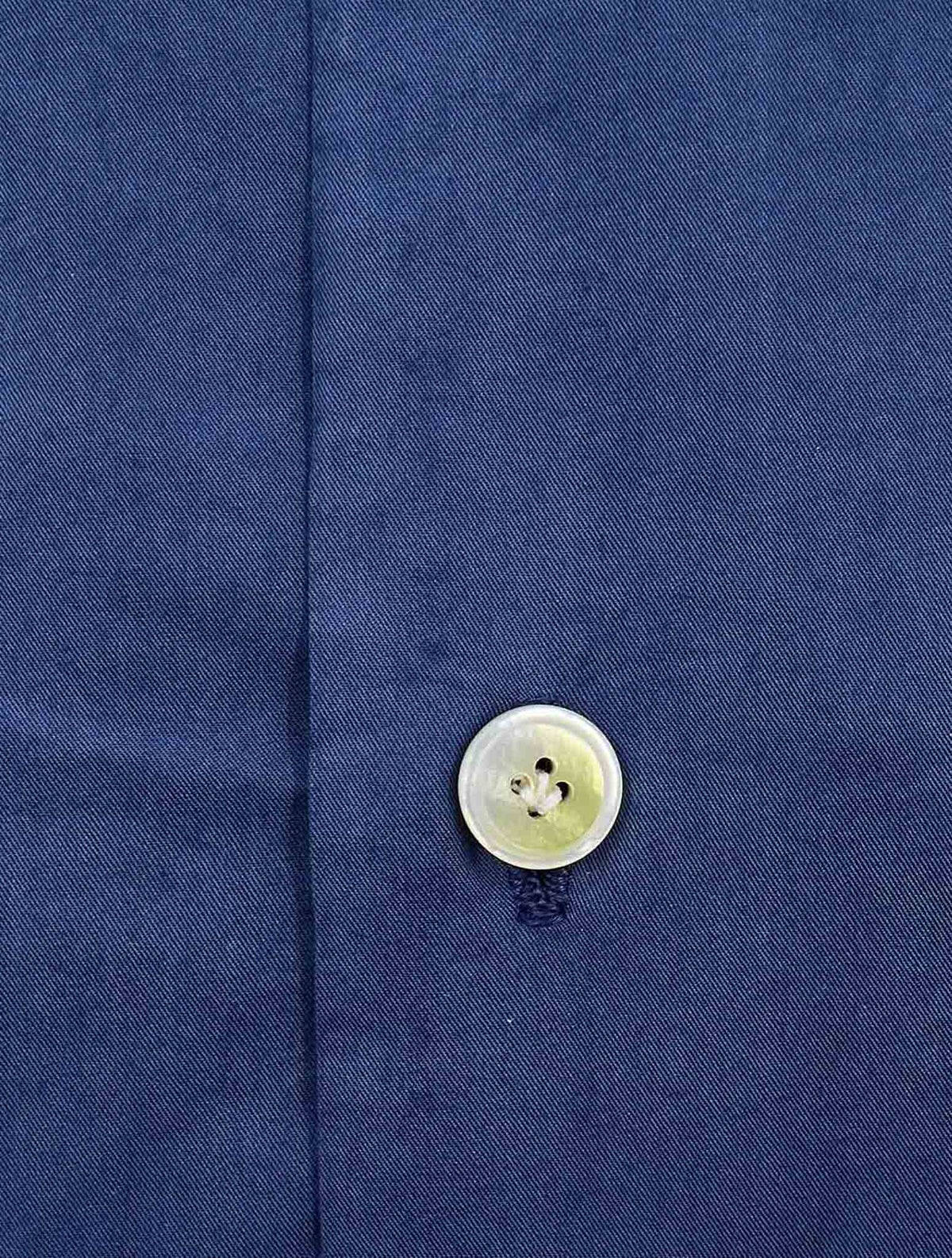 Finamore 1925 Blue Cotton Lyocell Shirt MIL52