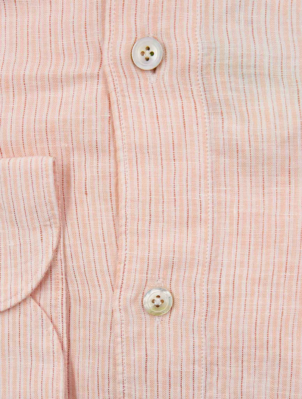 Finamore 1925 Pink Linen Shirt Gaeta