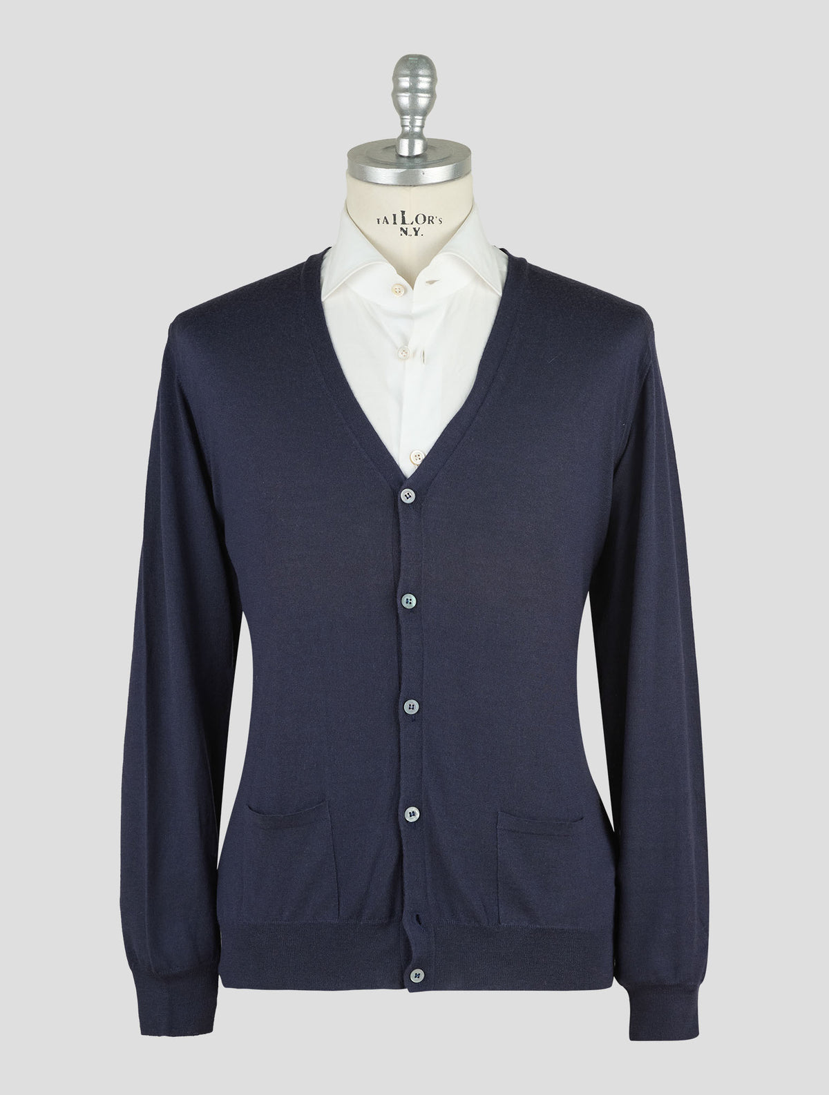 Finamore 1925 Dark Blue CAshmere Cardigan