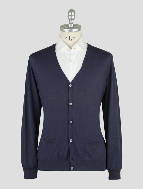 Finamore 1925 Dark Blue CAshmere Cardigan