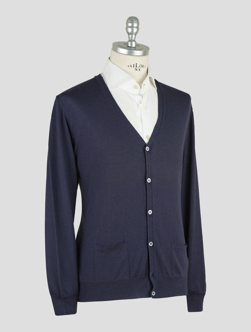 Finamore 1925 Dark Blue CAshmere Cardigan