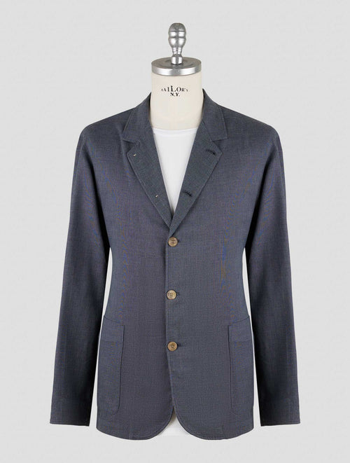 Finamore 1925 Gray Virgin Wool Cotton Silk Jacket Overshirt Frans