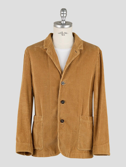 Finamore 1925 Brown Cotton Velvet Suit Frans