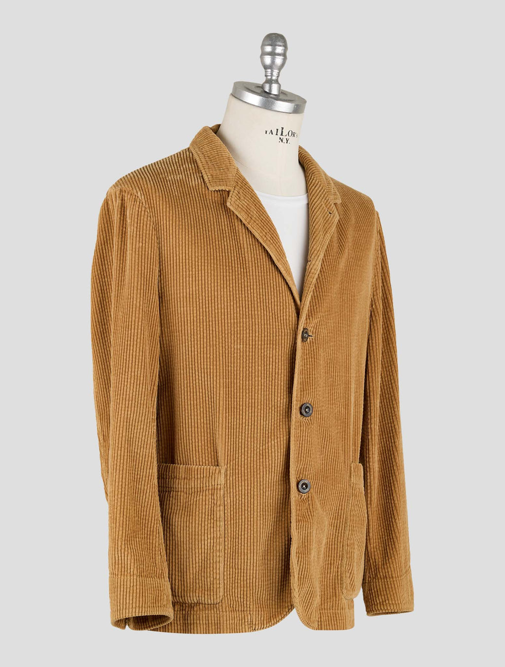 Finamore 1925 Brown Cotton Velvet Suit Frans