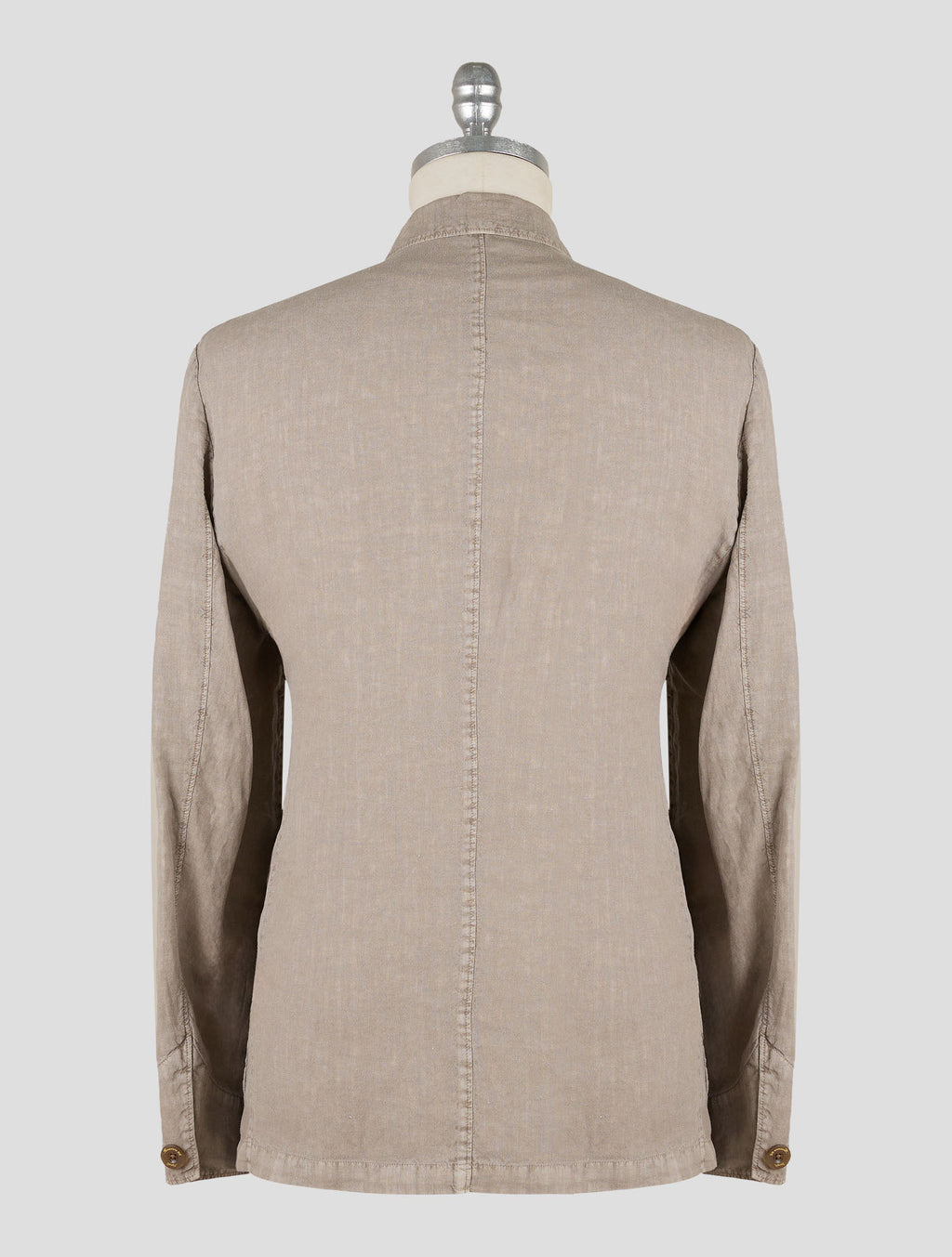 Finamore 1925 Taupe Linen Blazer Frans