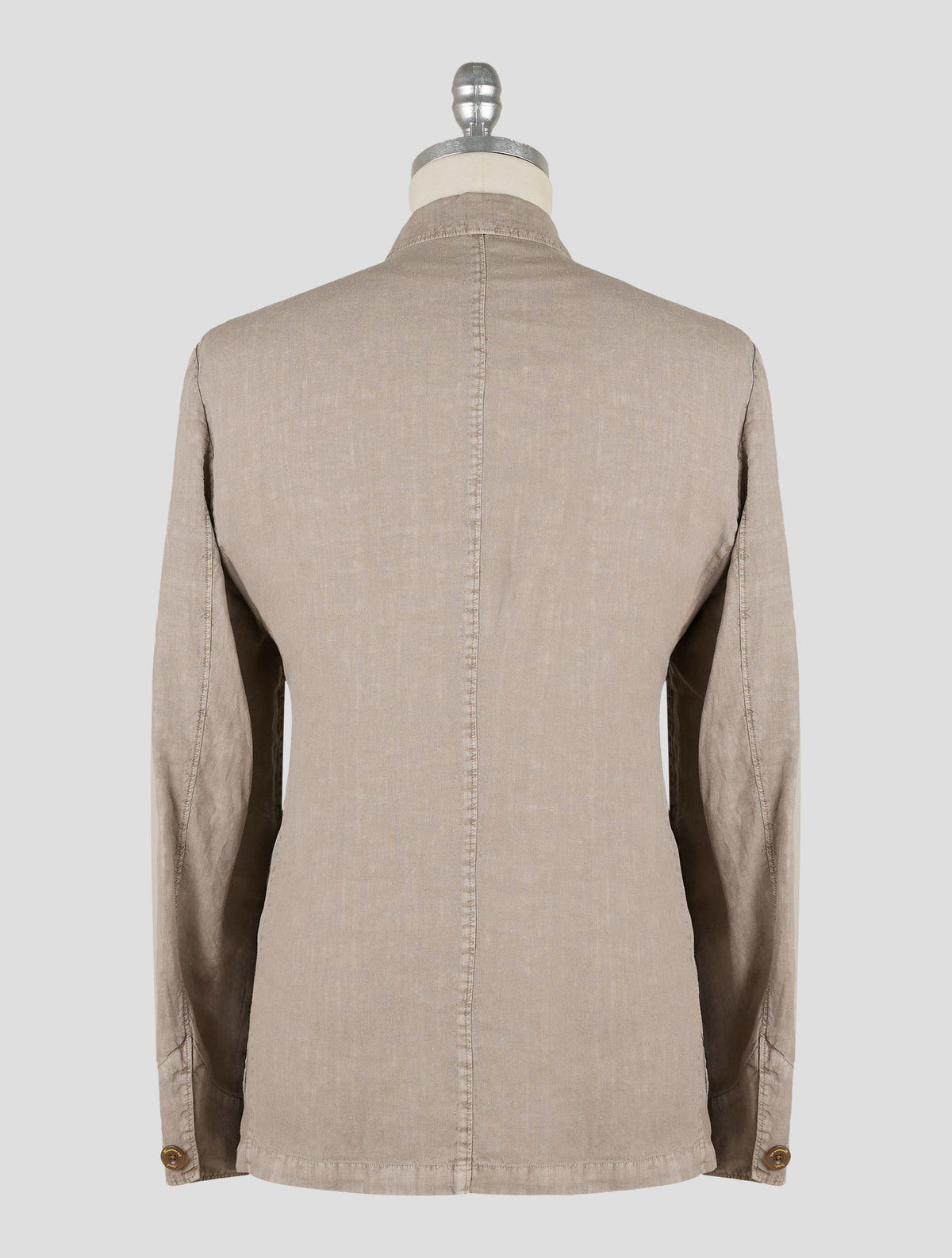Finamore 1925 Taupe Linen Blazer Frans