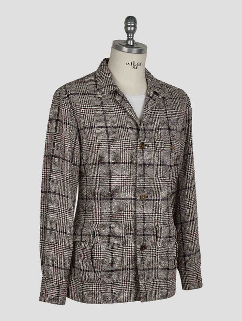 Finamore 1925 Multicolor Linen Pa Jacket Overshirt Cetara