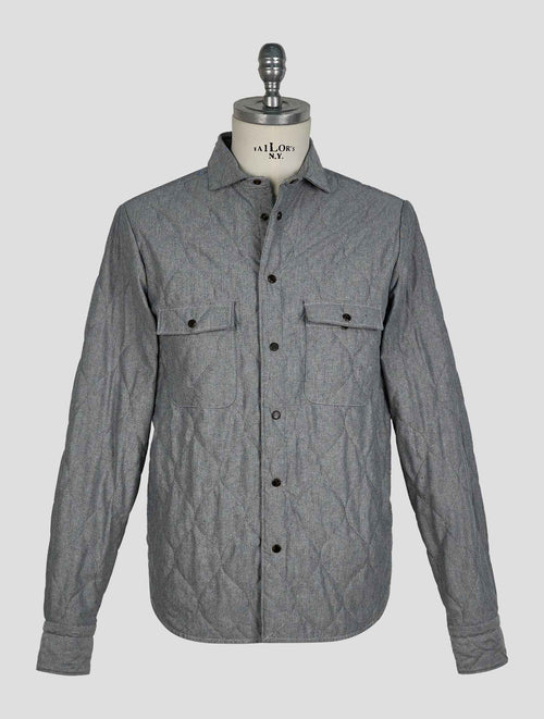 Finamore 1925 Gray Cotton Coat Madison