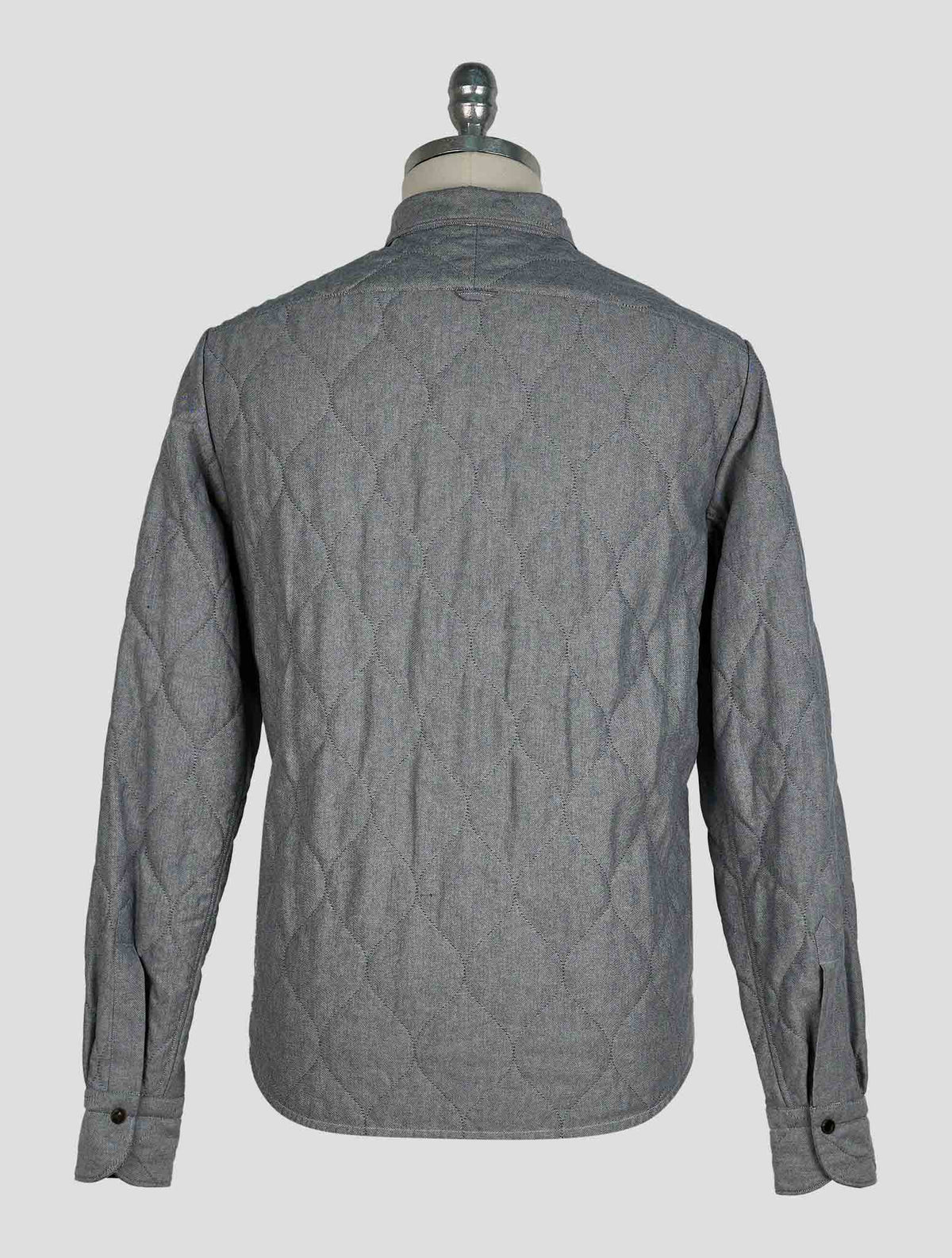 Finamore 1925 Gray Cotton Coat Madison
