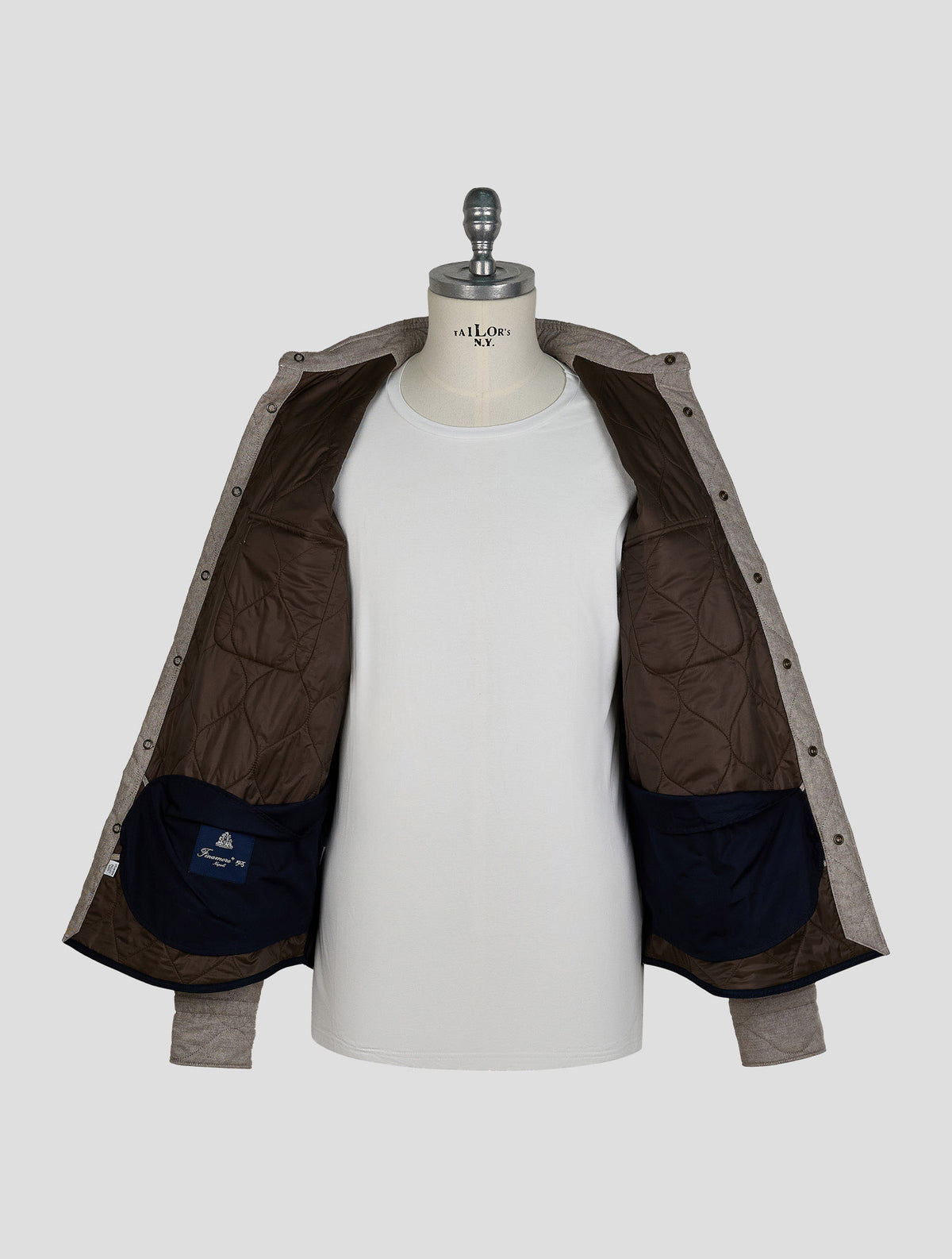Finamore 1925 Light Brown Cotton Coat Madison