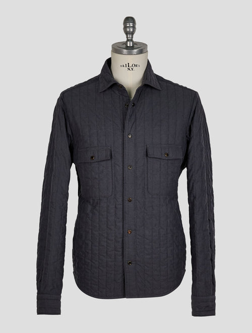 Finamore 1925 Gray Cotton Coat