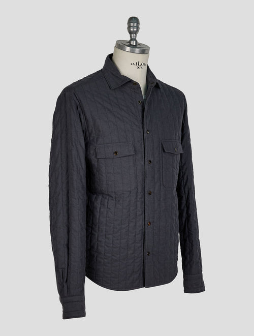 Finamore 1925 Gray Cotton Coat