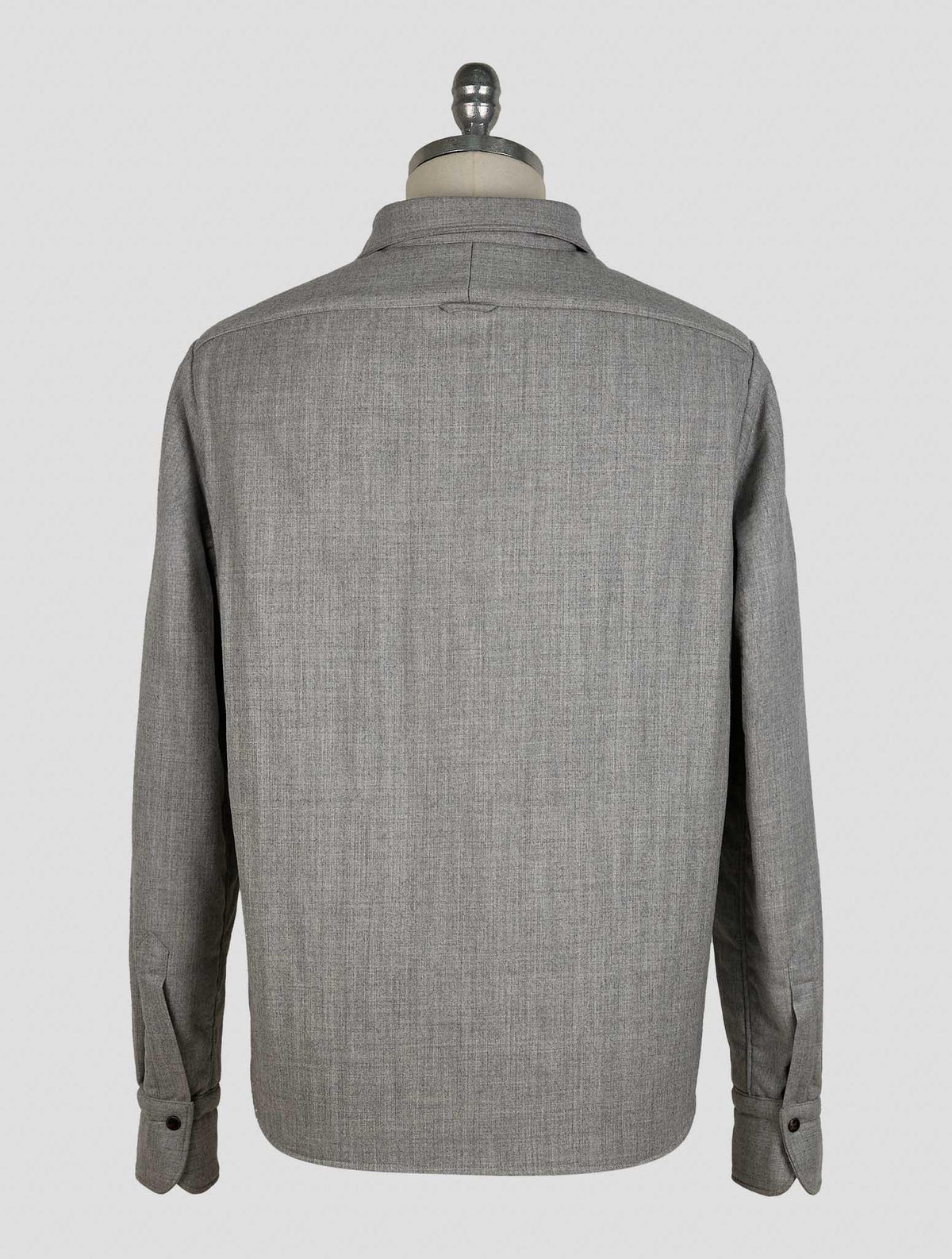 Finamore 1925 Gray Virgin Wool Coat Nairobi