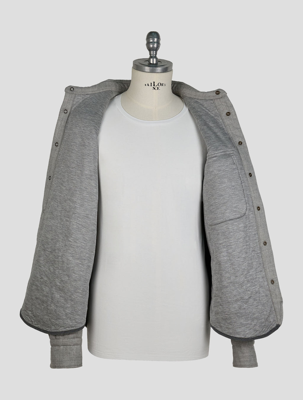 Finamore 1925 Gray Virgin Wool Coat Nairobi