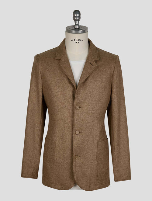 Finamore 1925 Brown Cotton Jacket Overshirt Frans