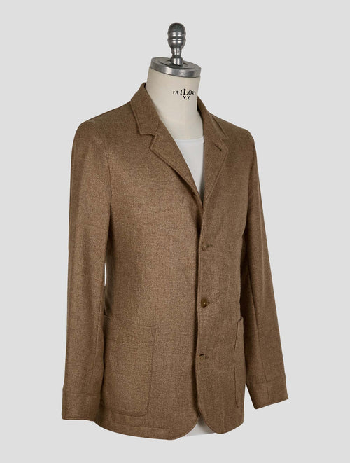Finamore 1925 Brown Cotton Jacket Overshirt Frans