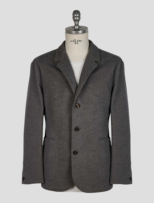 Finamore 1925 Gray Cotton Blazer Frans