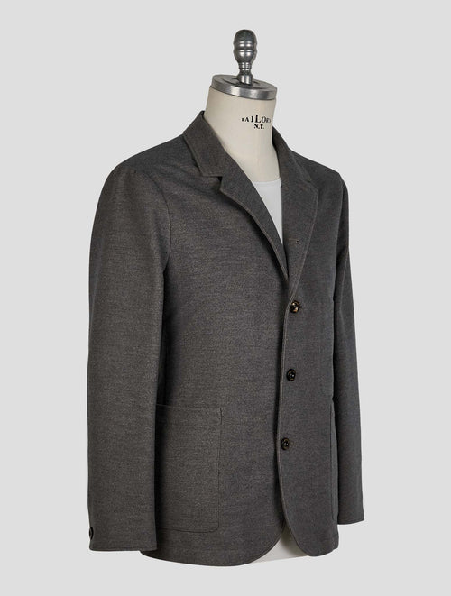 Finamore 1925 Gray Cotton Blazer Frans