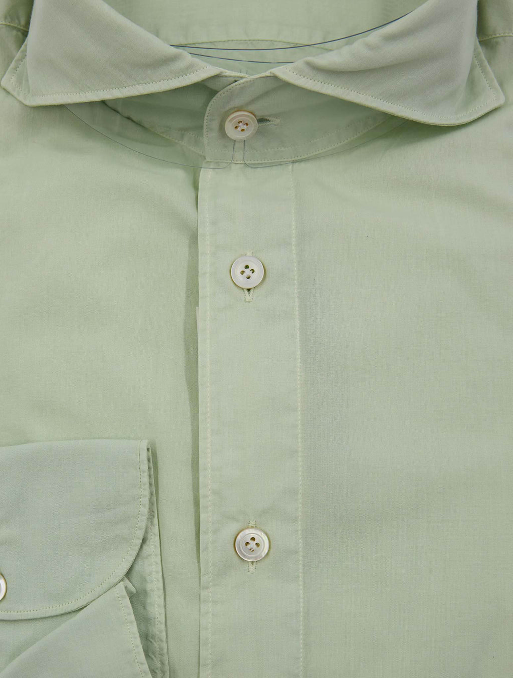 Finamore 1925 Light Green Cotton Shirt BALI