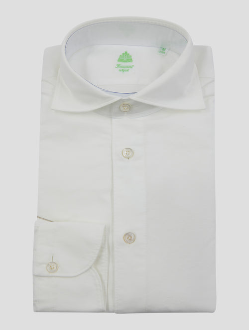 Finamore 1925 White Cotton Shirt Verona