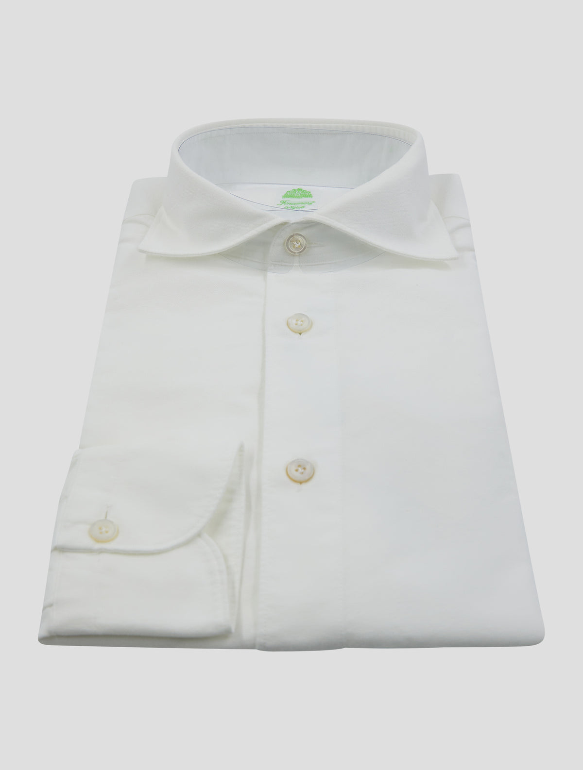 Finamore 1925 White Cotton Shirt Verona