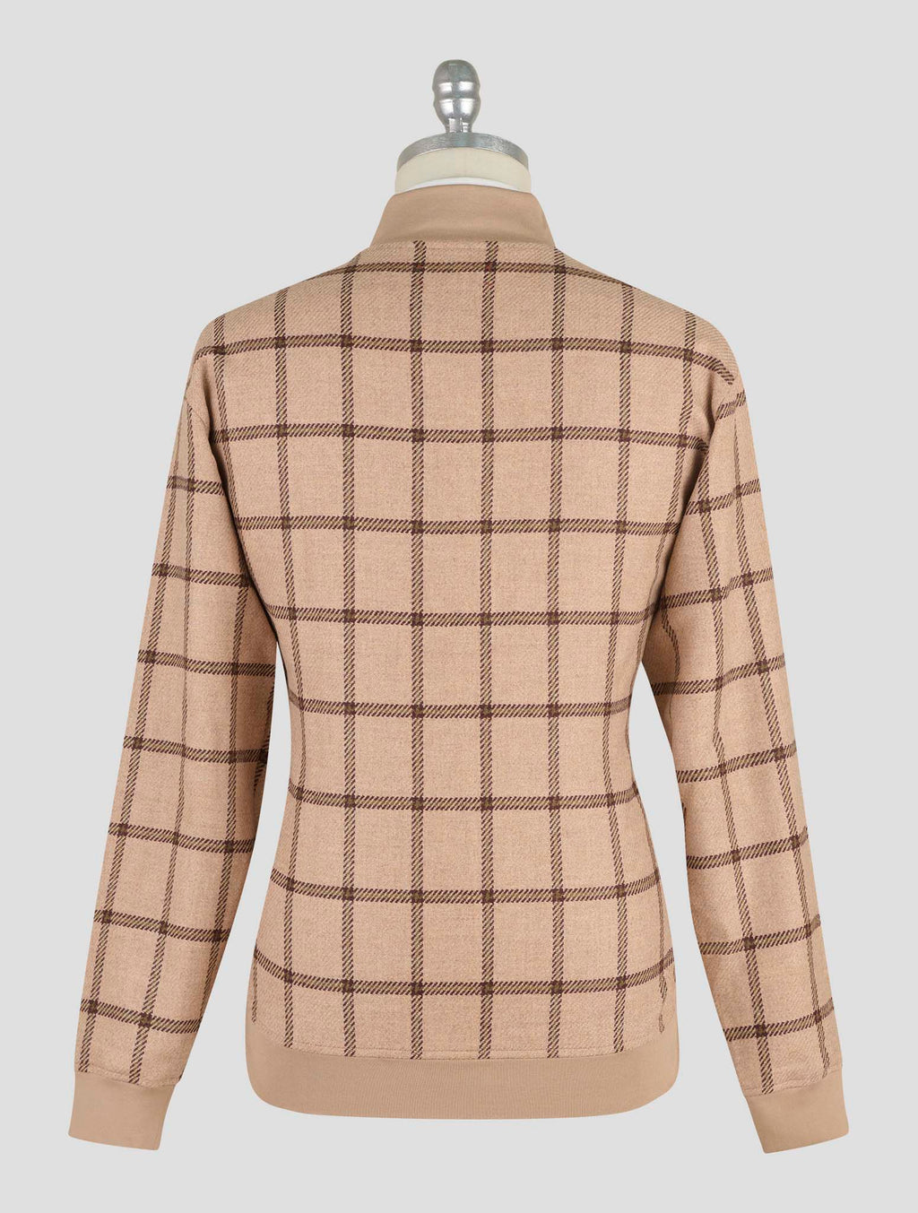 Kiton Beige Green Cotton Ea Coat B-One
