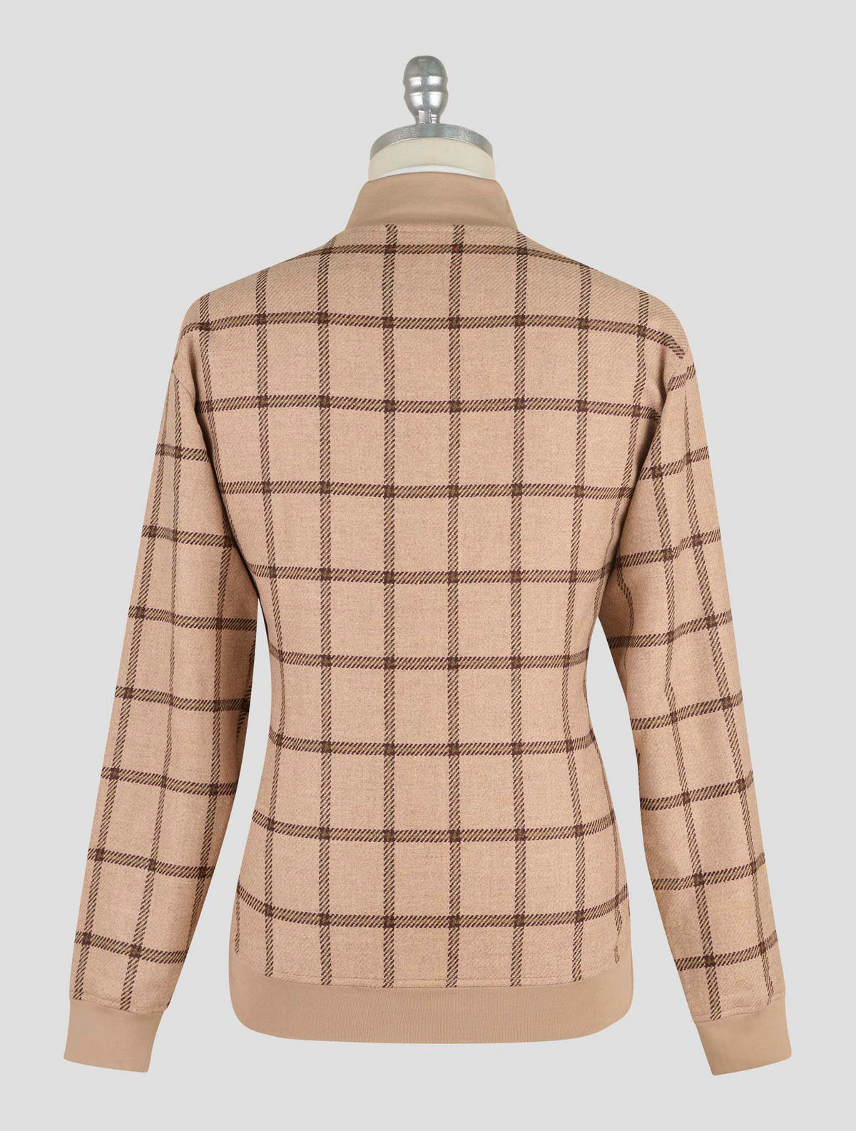 Kiton Beige Green Cotton Ea Coat B-One