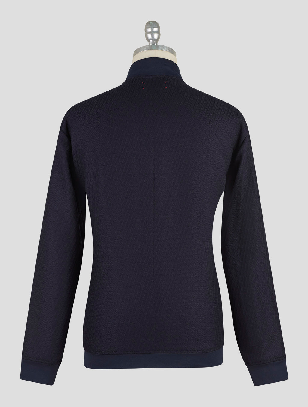 Kiton Blue Virgin Wool Coat B-One