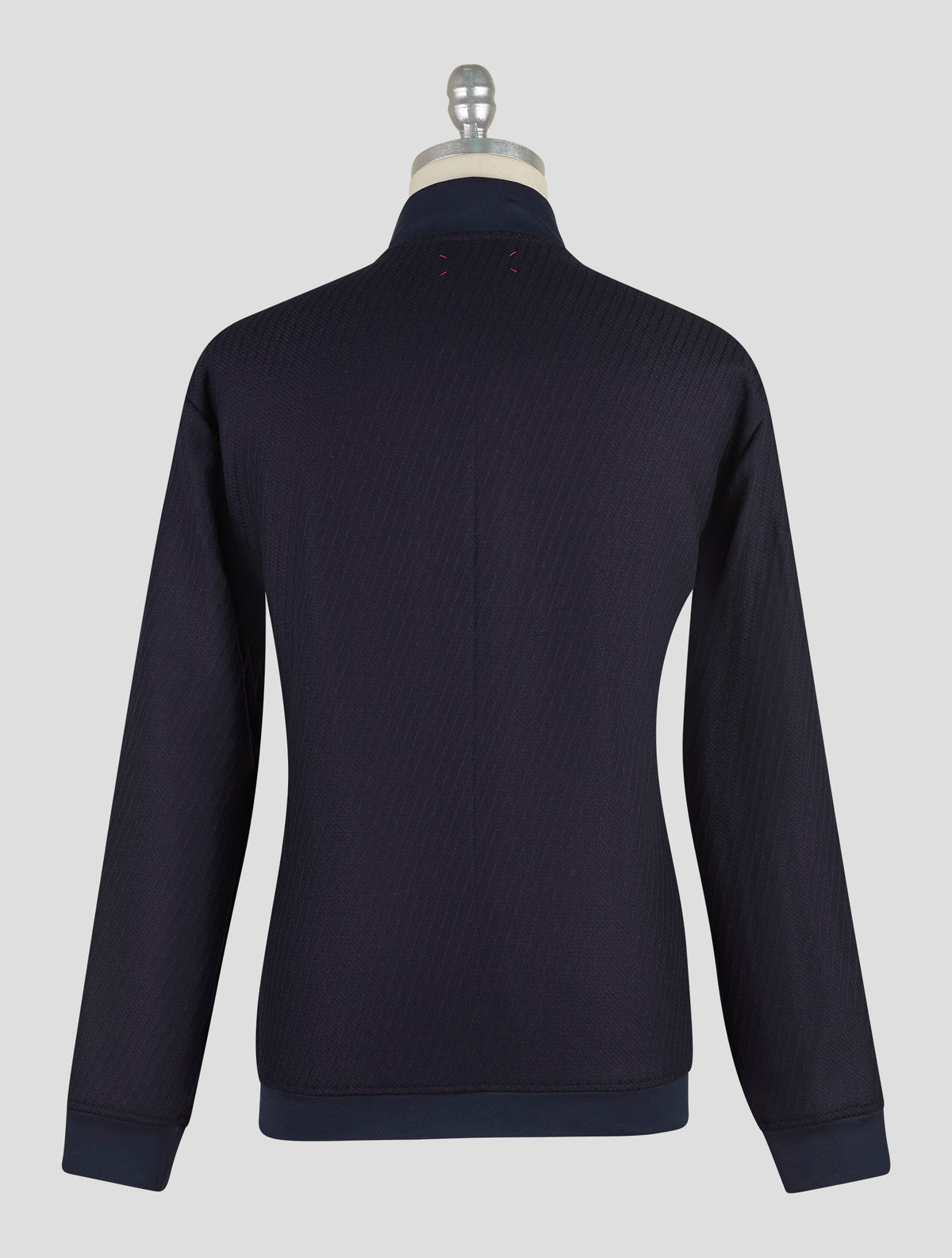 Kiton Blue Virgin Wool Coat B-One