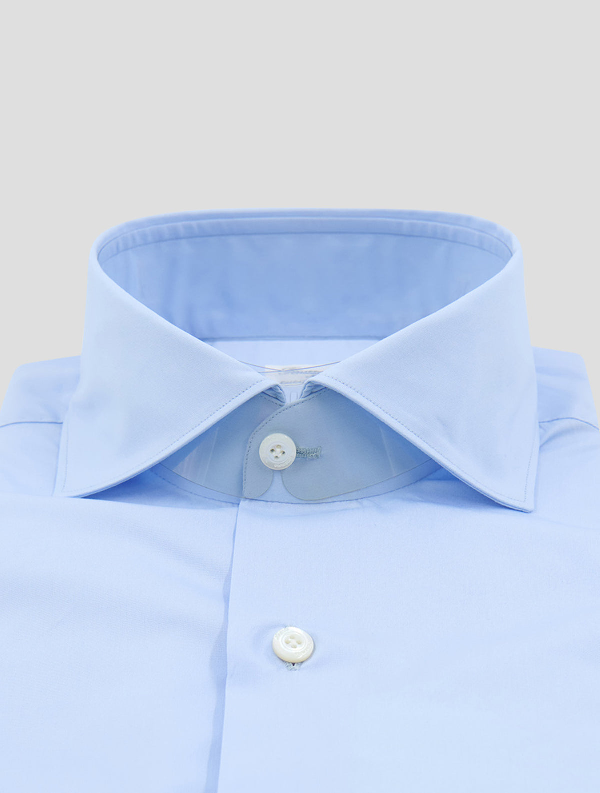 Finamore 1925 Light Blue Cotton Shirt MILANO