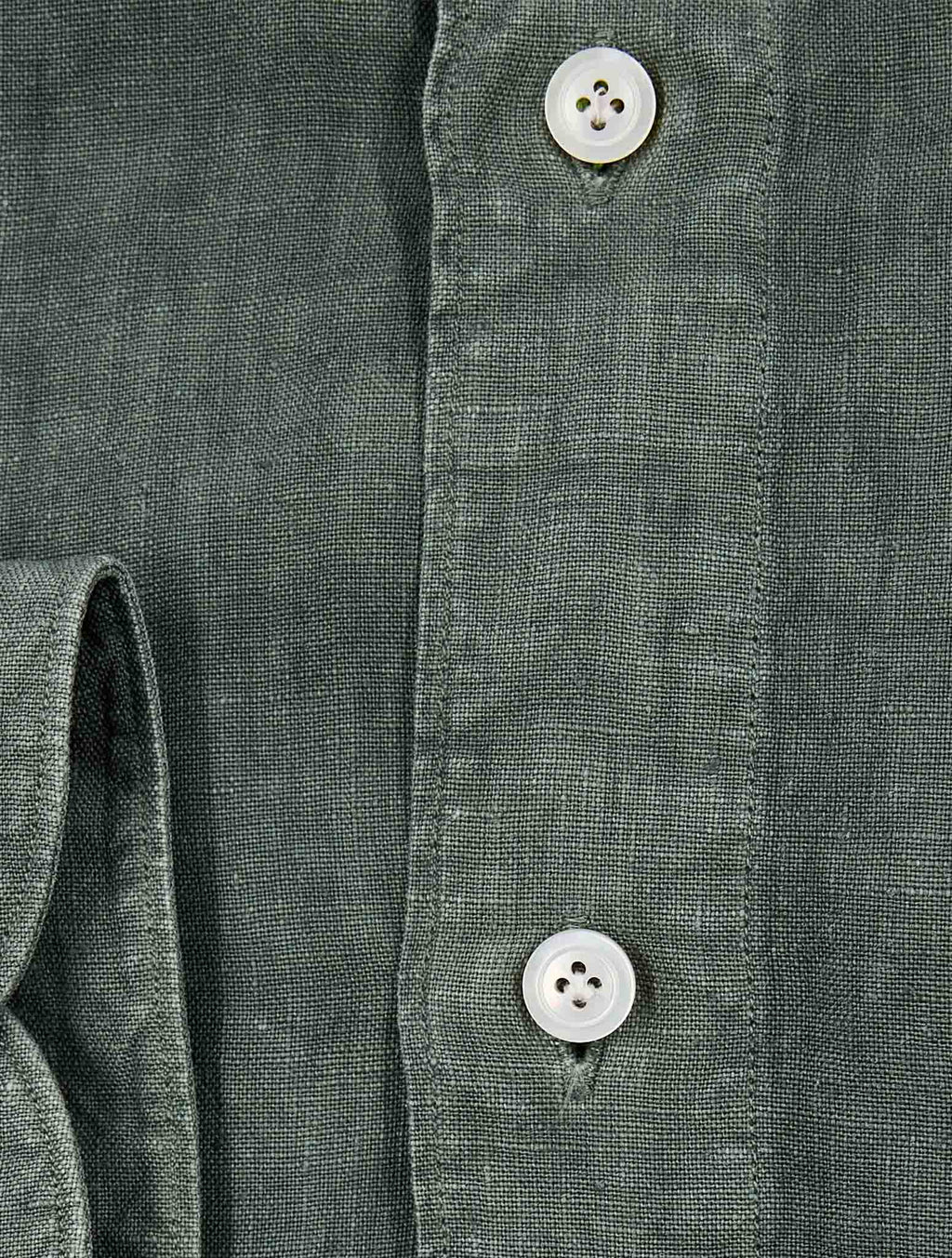 Finamore 1925 Green Linen Shirt Salina