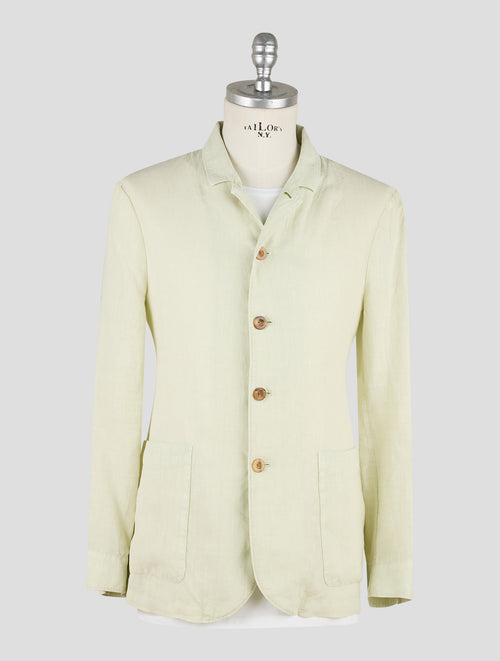 Finamore 1925 Light Green Linen Blazer Frans