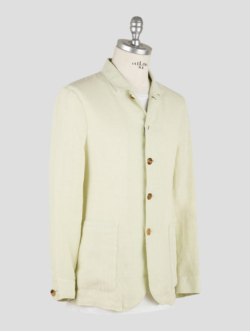 Finamore 1925 Light Green Linen Blazer Frans
