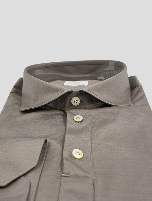 Finamore 1925 Brown Cotton Polo Shirt Orlando