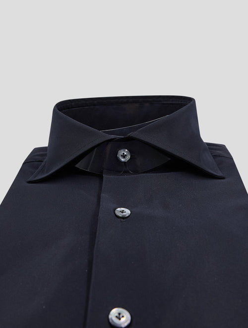Finamore 1925 Black Cotton Pl Ea Shirt Napoli