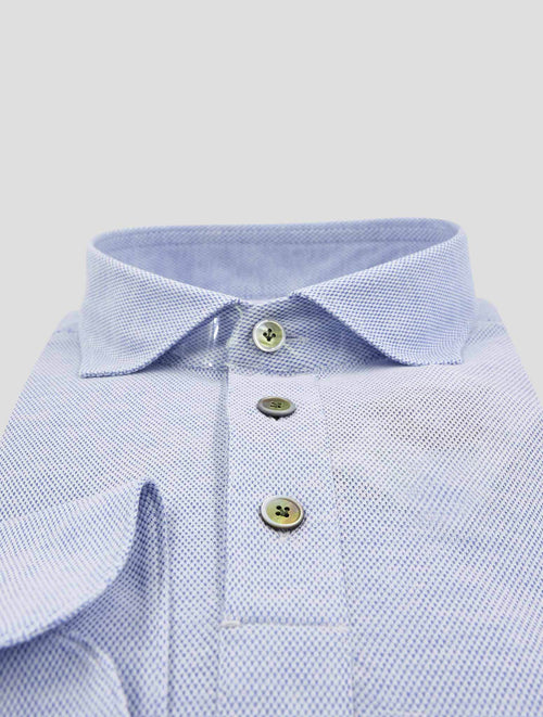 Finamore 1925 Light Blue Cotton Polo Shirt Orlando