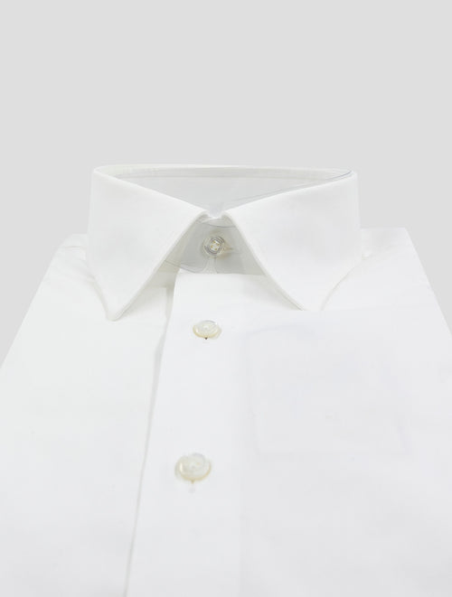 Finamore 1925 White Cotton Shirt NAPOLI