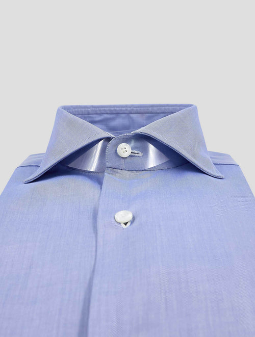 Finamore 1925 Light Blue Cotton Shirt NAPOLI