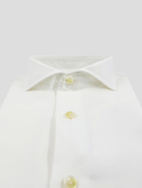 Finamore 1925 White Linen Cotton Shirt NAP109