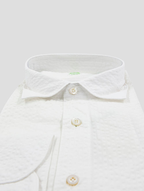 Finamore 1925 White Cotton Shirt TOKYO