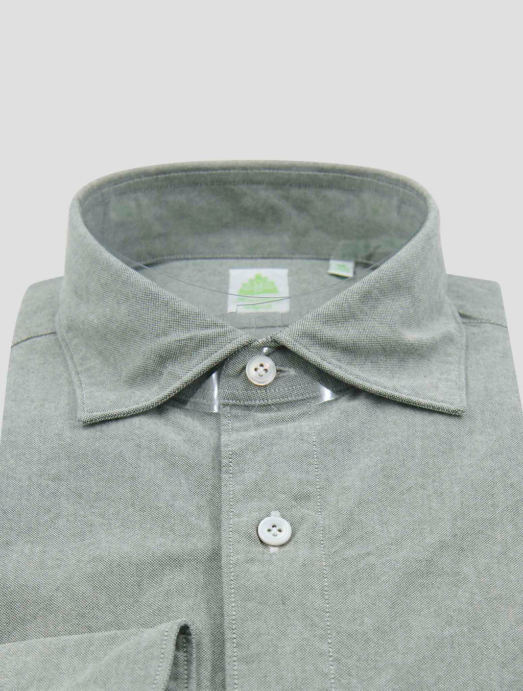 Finamore 1925 Gray Cotton Shirt Tokyo