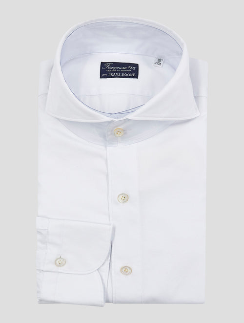 Finamore 1925 White Cotton Shirt Gaeta