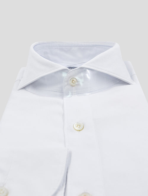 Finamore 1925 White Cotton Shirt Gaeta