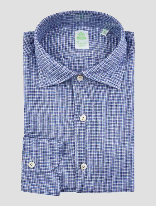 Finamore 1925 Multicolor Linen Shirt Tokyo