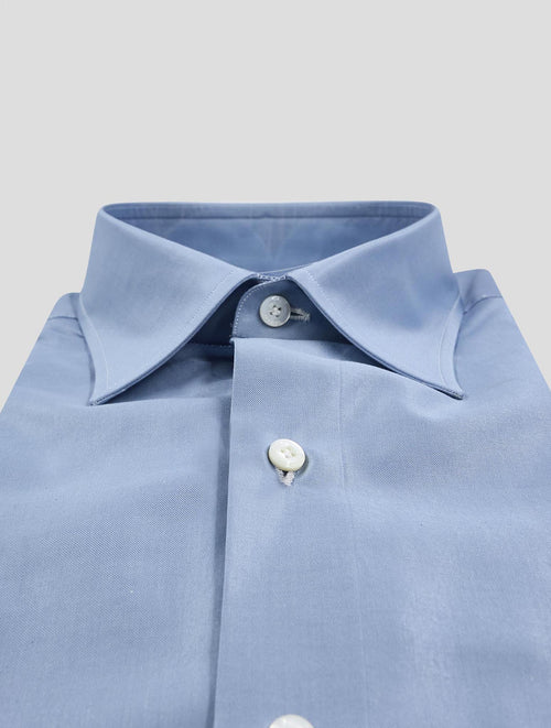 Finamore 1925 Light Blue Cotton Shirt 1702N