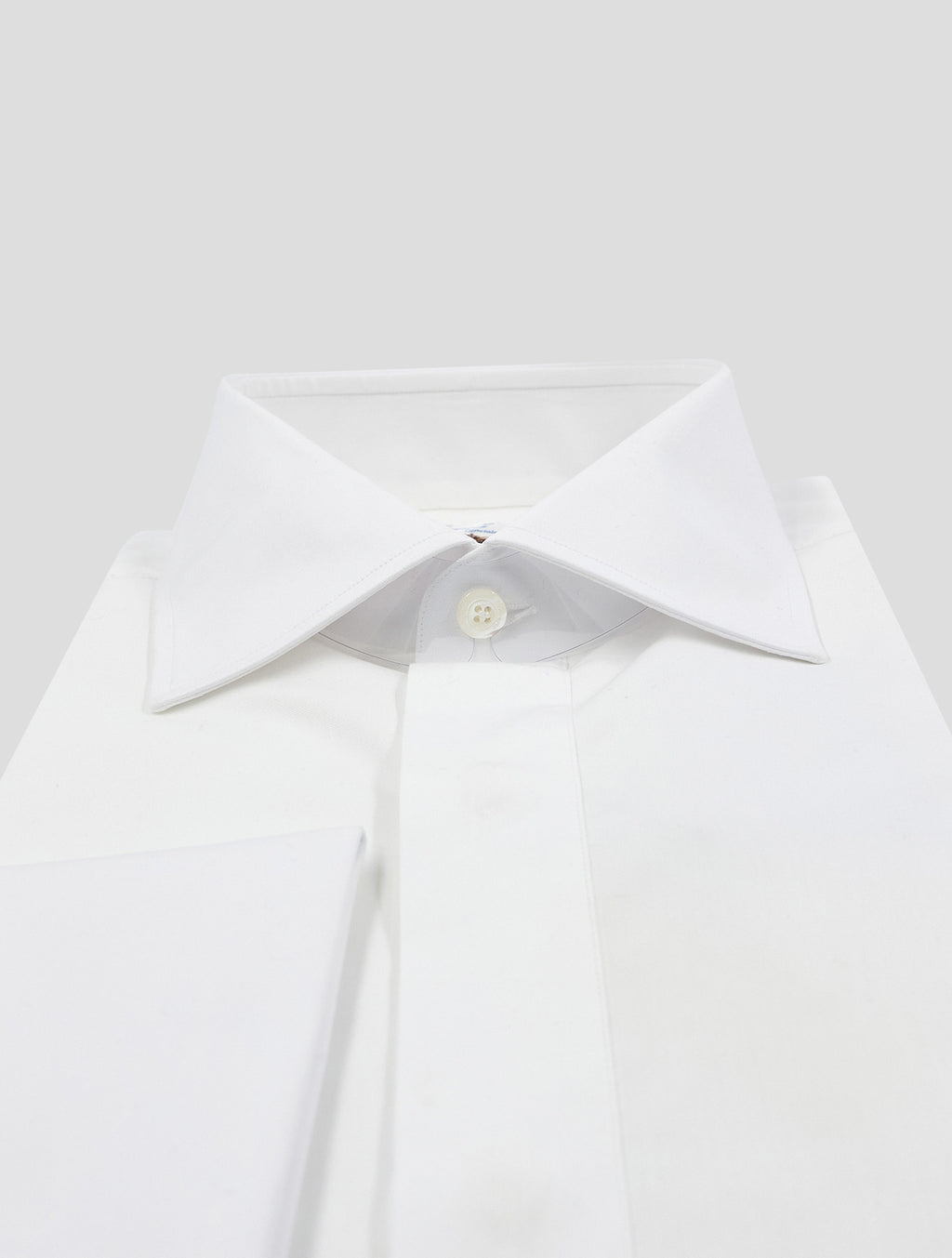 Finamore 1925 White Cotton Shirt Tuxedo Luigi