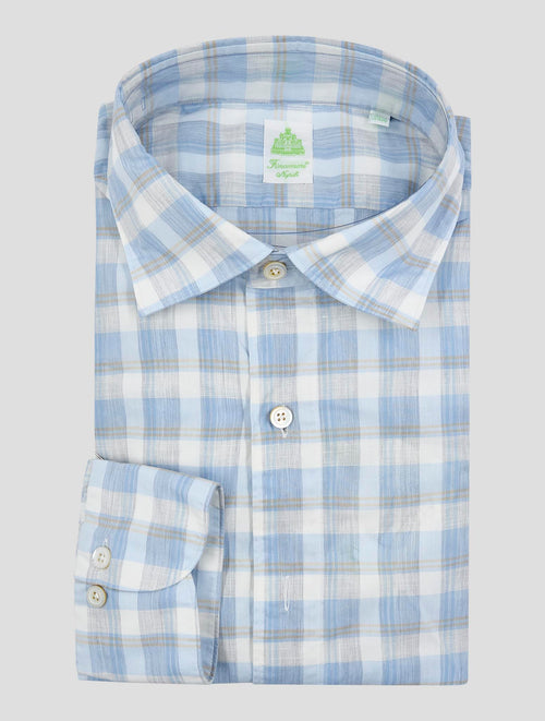 Finamore 1925 Multicolor Cotton Linen Shirt Gaeta