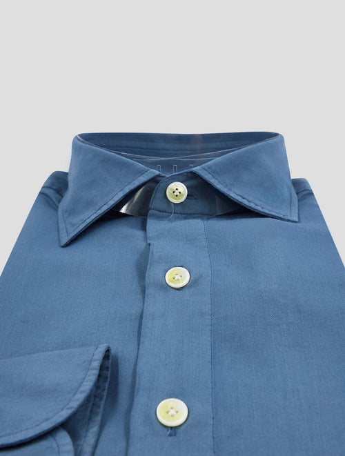 Finamore 1925 Green Cotton Cashmere Shirt Napoli234