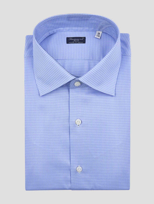 Finamore 1925 Light Blue Cotton Shirt