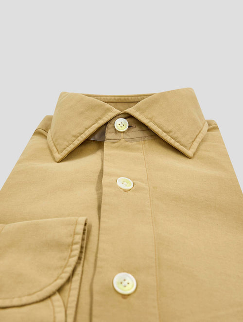 Finamore 1925 Sand Cotton Silk Shirt